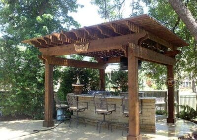 Covered Outdoor Bar for Patio McCanns Roofing and Construction