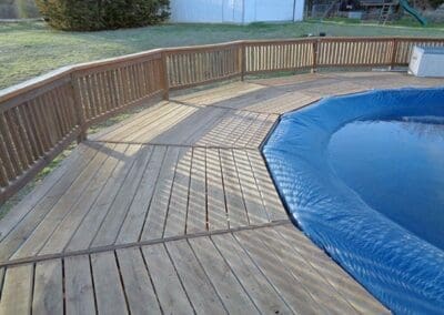 Deck Construction for Pool McCanns Roofing and Construction