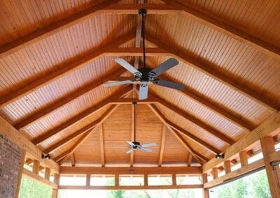Outdoor Gazebo Roofing With Fans McCanns Roofing and Construction