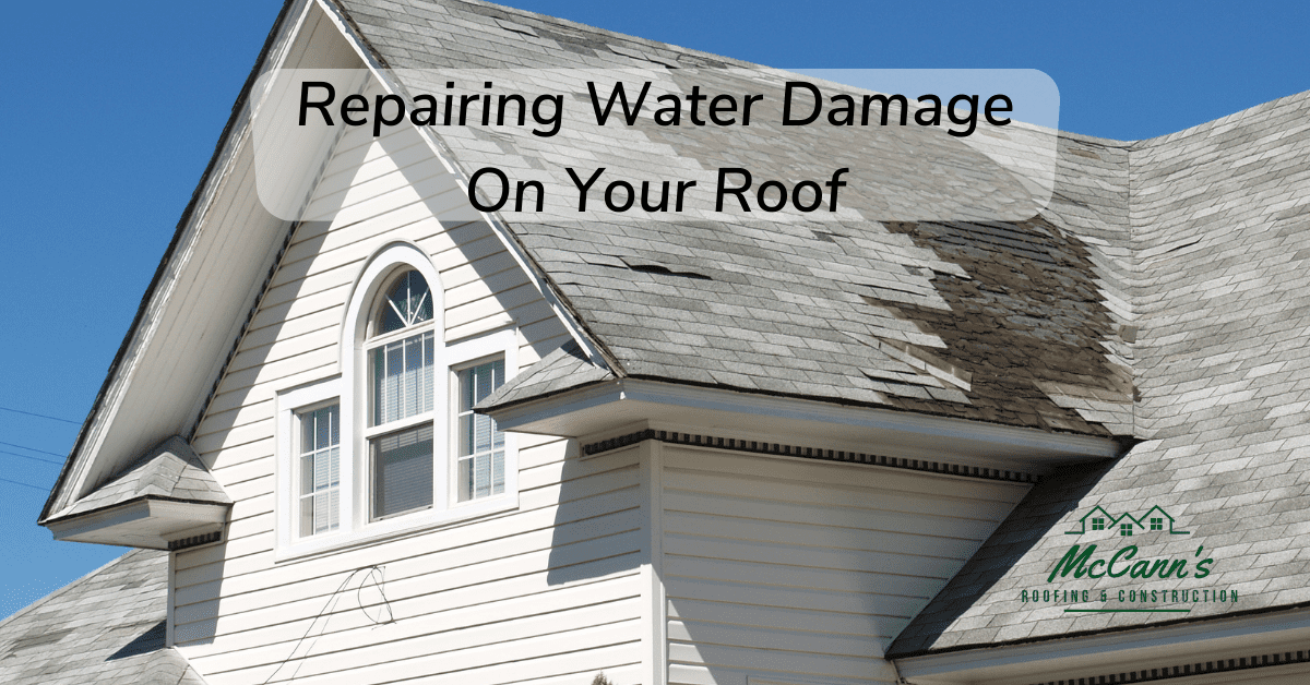 Repairing Water Damage On Your Roof McCanns Roofing and Construction
